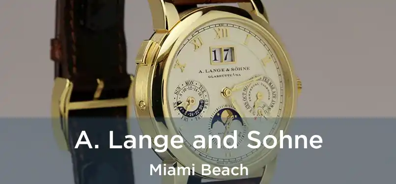 A. Lange and Sohne Miami Beach